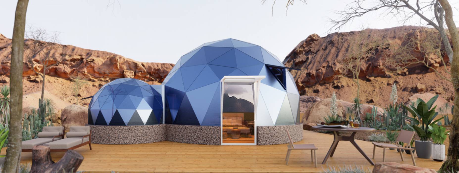 策勒县球形智能光伏玻璃星空房